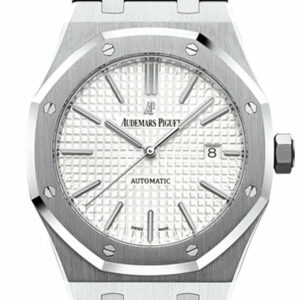 Audemars Piguet Royal Oak 41Mm Silver-Toned Dial Stainless Steel Bracelet Mens Watch