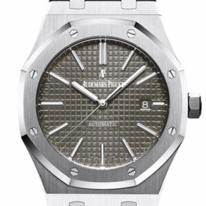 Audemars Piguet Royal Oak 41Mm Grey Ruthenium-Toned Dial Stainless Steel Bracelet Mens Watch