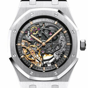 Audemars Piguet Royal Oak 41Mm Slate Grey Openworked Dial Stainless Steel Bracelet Mens Watch