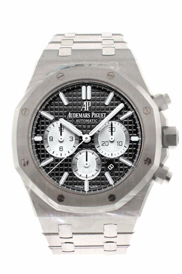 Audemars Piguet Royal Oak 41Mm Black Dial Stainless Steel Bracelet Mens Watch 26331St.oo.1220St.02