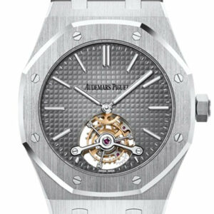 Audemars Piguet Royal Oak 41 Tourbillon Extra-Thin Smoked Grey 950 Platinum Dial Mens Watch