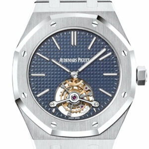 Audemars Piguet Royal Oak 41Mm Extra Thin Tourbillon Blue Dial Stainless Steel Mens Watch