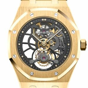 Audemars Piguet Royal Oak 41Mm Tourbillon Extra- Thin Slate Grey Skeleton Dial 18K Yellow Gold Mens