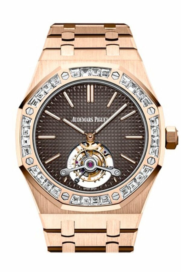 Audemars Piguet Royal Oak 41Mm Brown Dial Pink 18K Pink Gold Mens Watch 26516Or.zz.1220Or.01