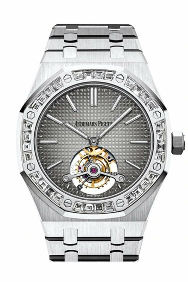 Audemars Piguet Royal Oak 41Mm Smoked Grey Dial 950 Platinum Mens Watch 26516Pt.zz.1220Pt.01