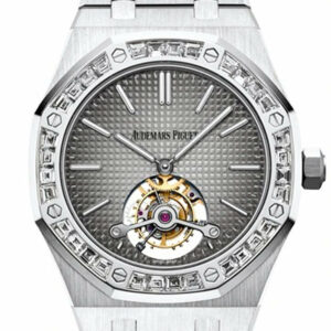 Audemars Piguet Royal Oak 41Mm Smoked Grey Dial 950 Platinum Mens Watch 26516Pt.zz.1220Pt.01