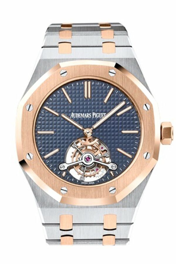 Audemars Piguet Royal Oak 41Mm Blue Dial Automatic Two Tone Midsize Watch 26517Sr.oo.1220Sr.01