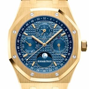 Audemars Piguet Royal Oak 41Mm Blue Dial 18K Yellow Gold Mens Watch 26574Ba.oo.1220Ba.01