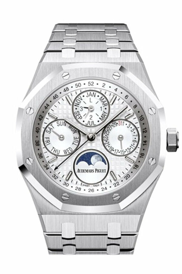 Audemars Piguet Royal Oak 41Mm Silver-Toned Dial Stainless Steel Mens Watch 26574St.oo.1220St.01