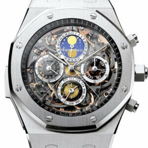 Audemars Piguet Royal Oak 44Mm Openworked Grande Complication Sapphire Dial Titanium Mens Watch