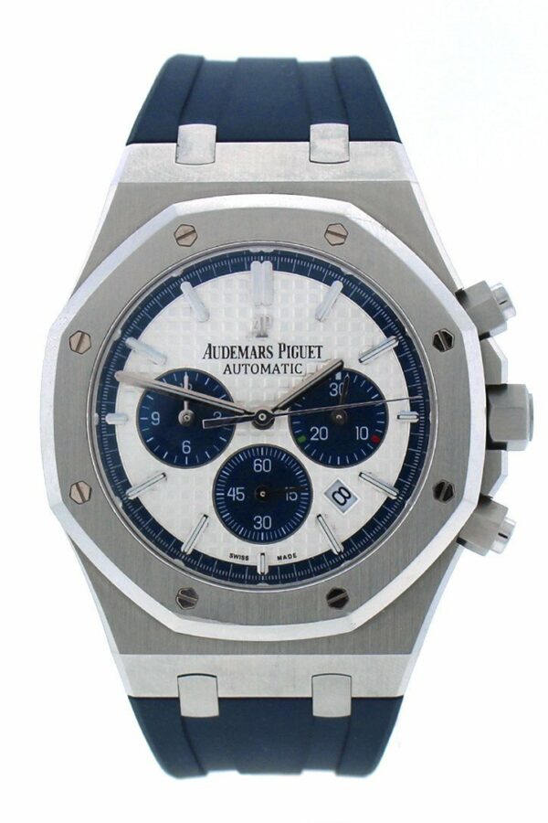 Audemars Piguet Limited Edition Royal Oak Silver Dial Rubber Chronograph Mens Watch