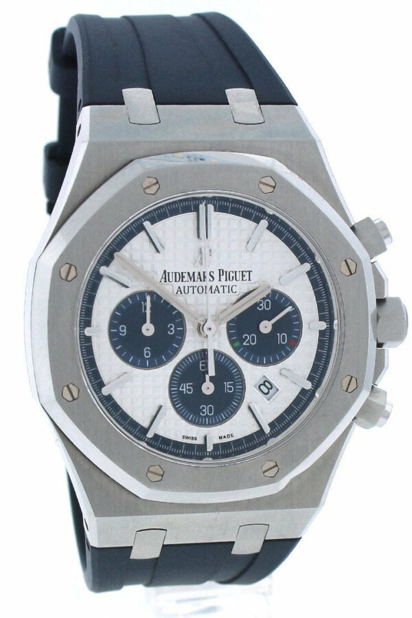 Audemars Piguet Limited Edition Royal Oak Silver Dial Rubber Chronograph Mens Watch