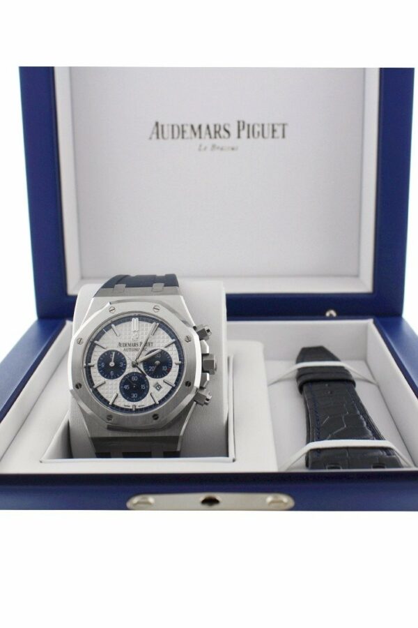 Audemars Piguet Limited Edition Royal Oak Silver Dial Rubber Chronograph Mens Watch