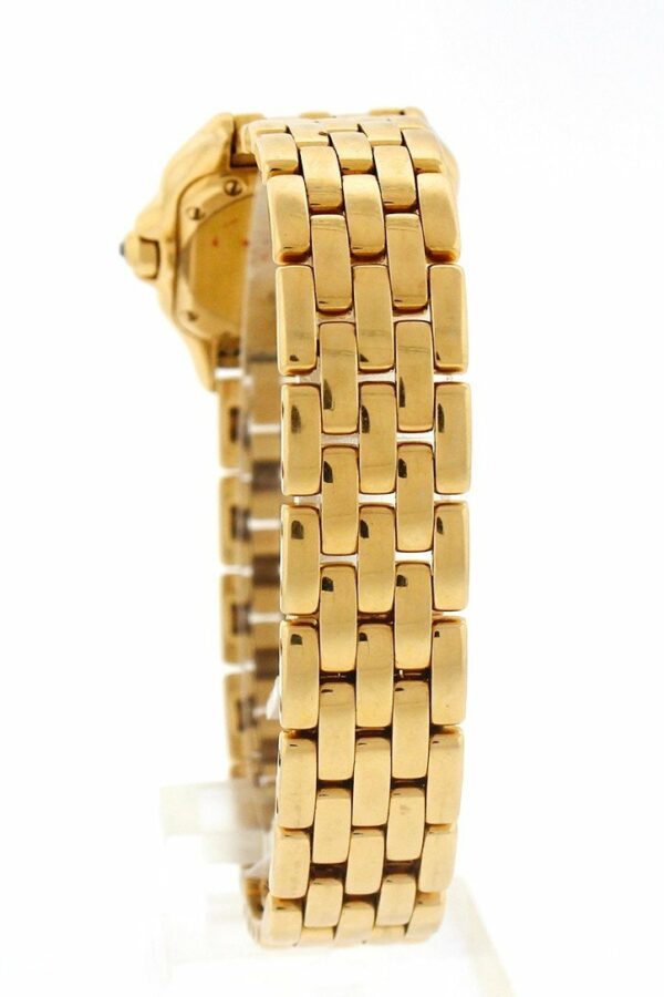 Cartier Panthère De Small 18-Karat Pink Gold Diamond Watch Pre-Owned-Watches