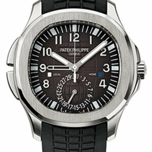 Patek Philippe Aquanaut Dual Time Black Dial Automatic Mens Watch 5164A-001