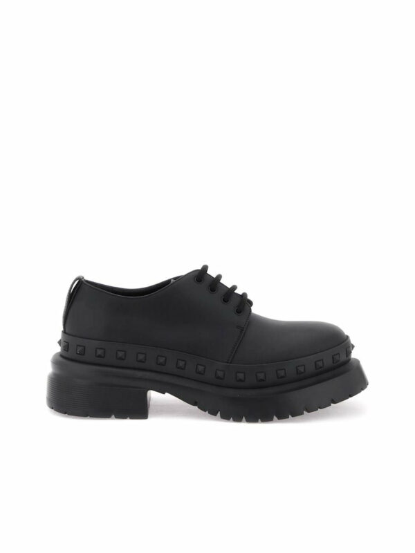 Rockstud Mway Leather Derby Shoes 0