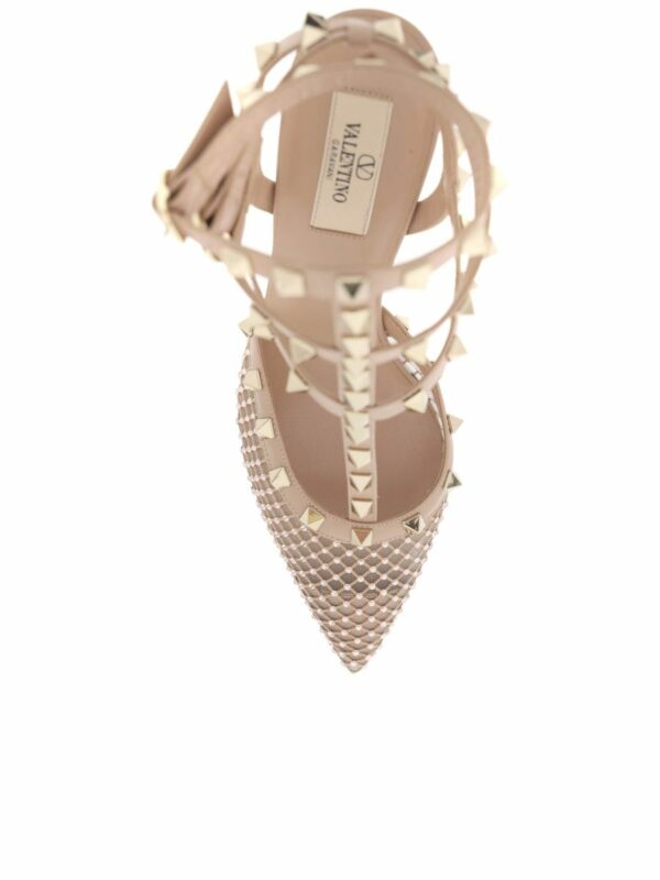 Mesh Rockstud Pumps With Crystals 1