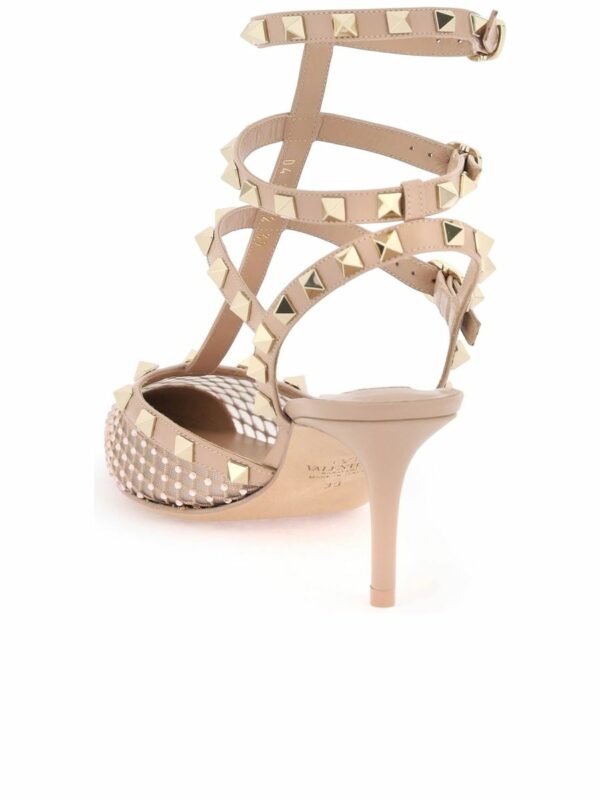 Mesh Rockstud Pumps With Crystals 2