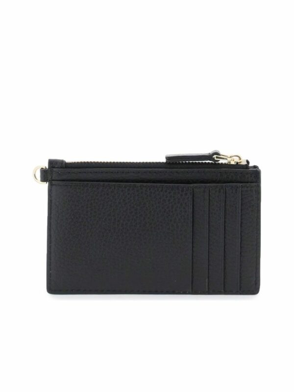 The Leather Top Zip Wristlet 2