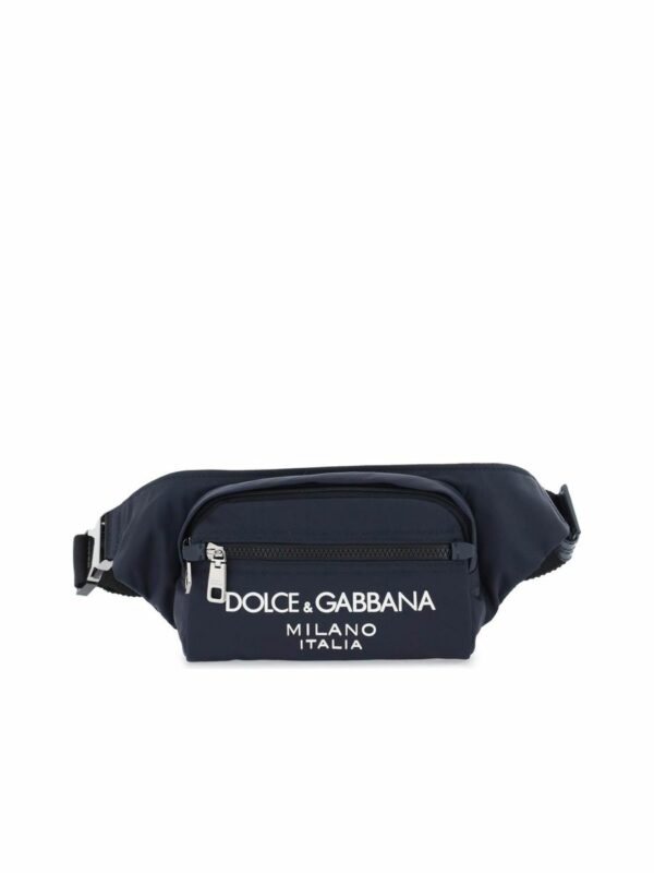 Nylon Beltpack Bag With Rubberized Logo 0