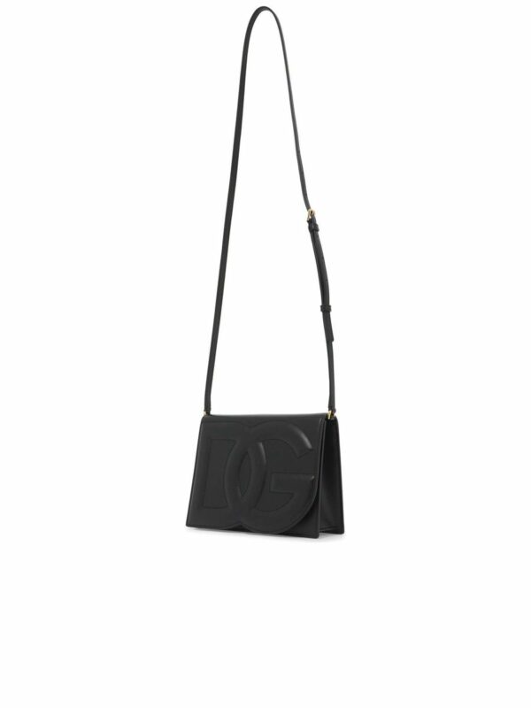 Leather DG Logo Crossbody Bag 2