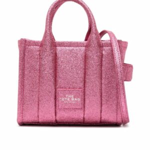 Glitter Detailing Logo Patch Shopper Bag 0