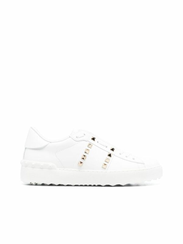 Rockstud Untitled Leather Sneakers 0