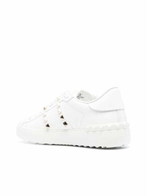 Rockstud Untitled Leather Sneakers 1