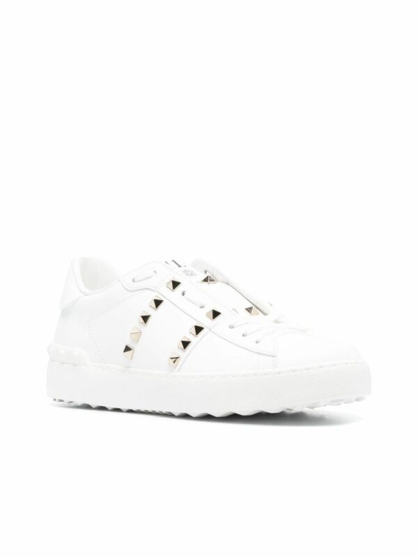 Rockstud Untitled Leather Sneakers 2