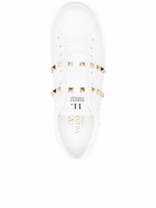 Rockstud Untitled Leather Sneakers 3