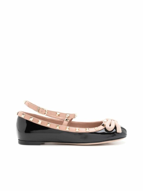 Rockstud Patent Leather Ballet Flats 0