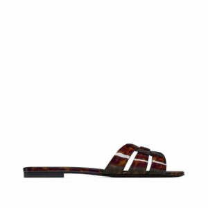 Leather Tortoiseshell Effect Sandals 0