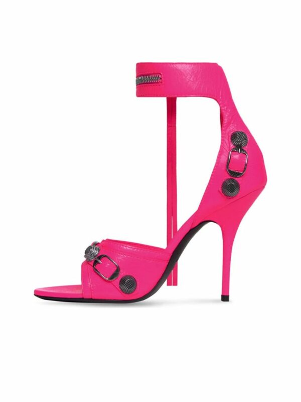 Le Cagole Leather Heel Sandals 2