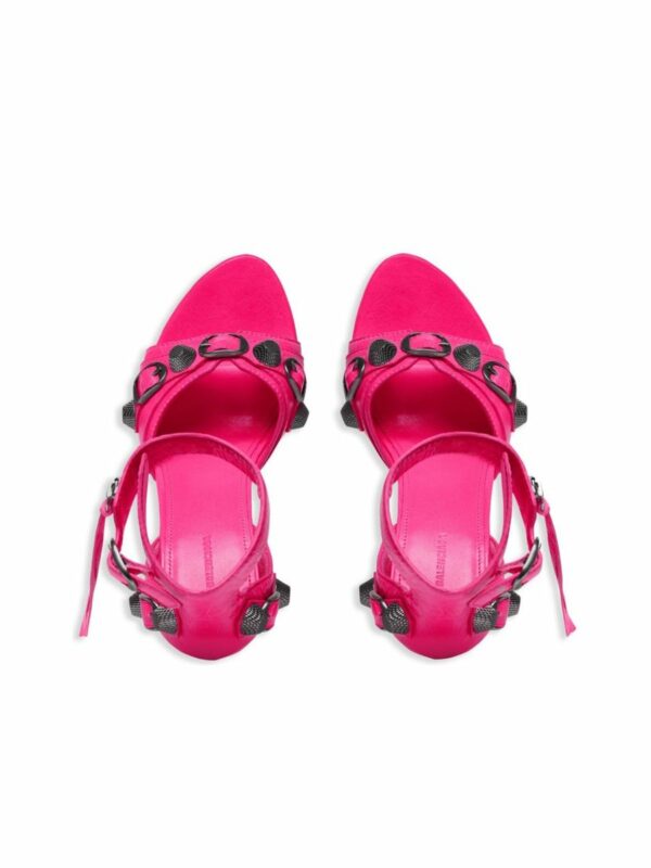 Le Cagole Leather Heel Sandals 4