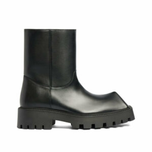 Square Toe Slipon Boots 0