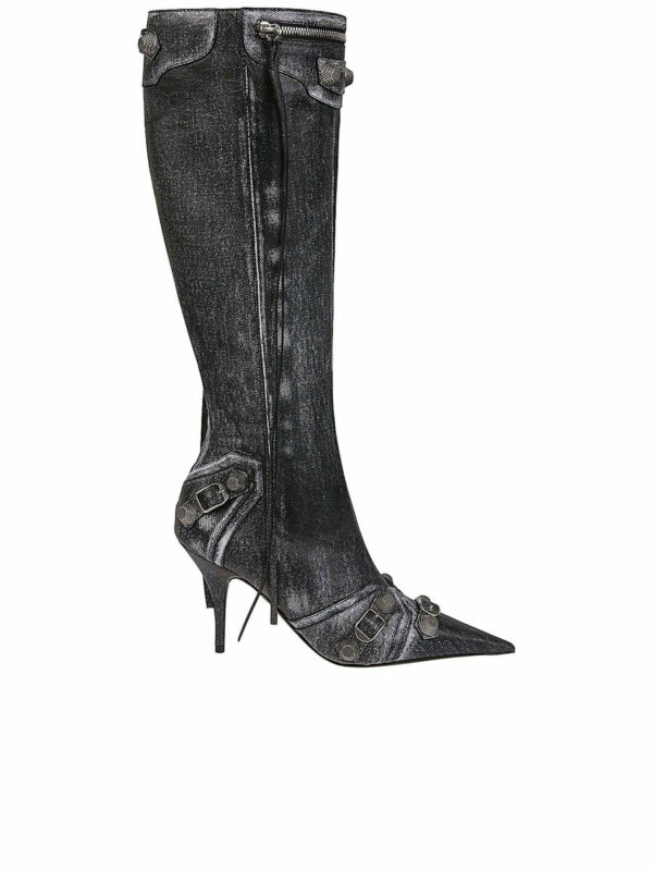 Falling Boot With Studs And Buckles 0