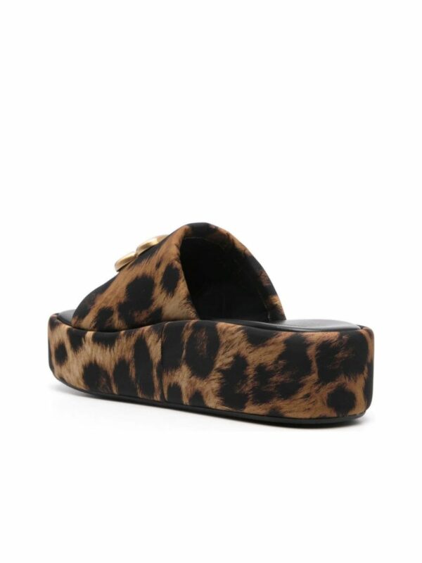 Leopard Print Flatform Sandals 1