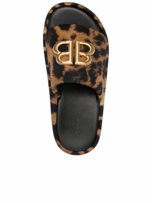 Leopard Print Flatform Sandals 2