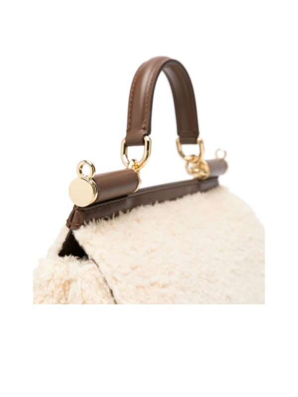 Medium Sicily Shearling Tote Bag 1