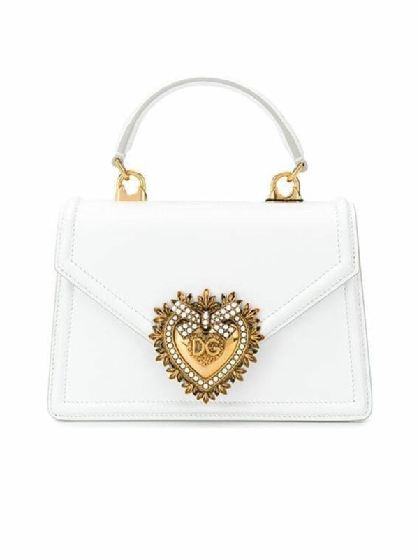 Sacred Heart Plaque Chainlink Shoulder Handbag 0