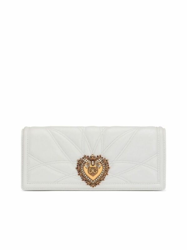 Logoplaque Leather Clutch Bag 0