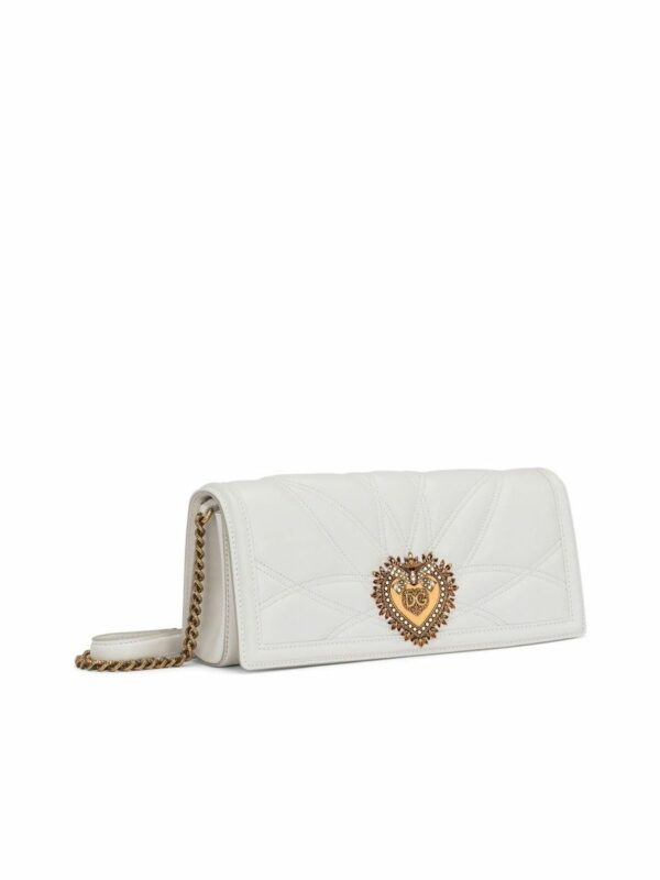 Logoplaque Leather Clutch Bag 1