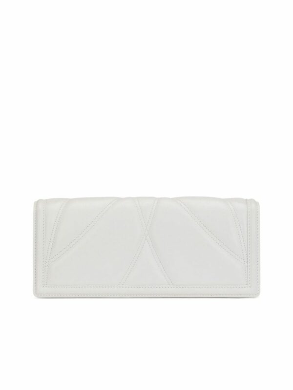 Logoplaque Leather Clutch Bag 4