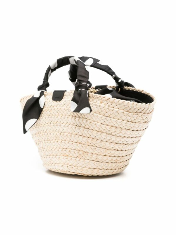 Straw Interwoven Design Bucket Bag 1