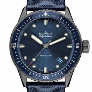 Blancpain Fifty Fathoms Bathyscaphe Automatic Blue Dial Mens Watch 5000-0240-O52A