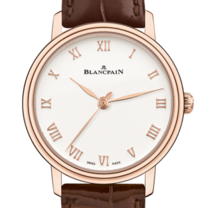 Blancpain Villeret Ultraplate Opaline Dial 18K Rose Gold Automatic Mens Watch 6104-3642-55A