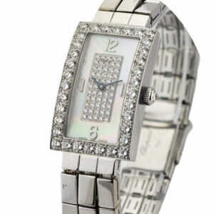 Chopard Classique Rectangle Wg With Diamond Bezel 10-7018/8-20 Watch