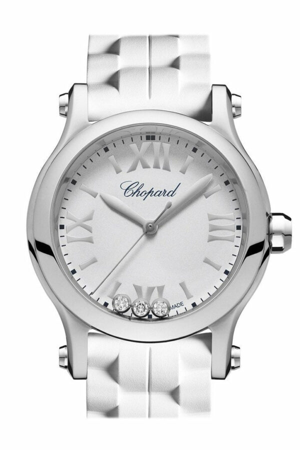 Chopard Happy Sport White Dial Ladies Watch 278590-3001