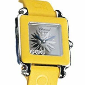 Chopard Square Happy Sport On Yellow Rubber 278896-3005 Watch