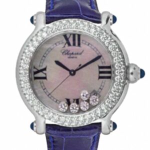 Chopard Happy Sport Round Mother Of Pearl Chronograph Ladies Watch 288515-9001